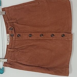 Jack Wills Corduroy Button Skirt Sz 2